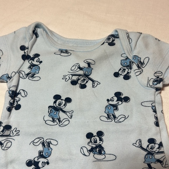 Disney - Light Blue Mickey Mouse Sleeper and Bodysuit Set - Picture 3 of 6
